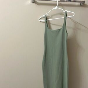 Zara green dress size medium really cute there is slight piling